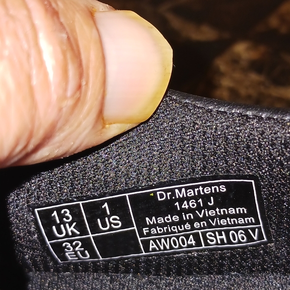 Dr. Martens 1461 J Softy Leather Bouncing Soles Shoes Size 1 Youth Unisex - Picture 8 of 10